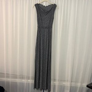 Maxi dress- dark blue patterned